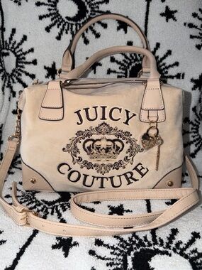 Juicy Couture Falling for Juicy Logo Satchel in Sandstone